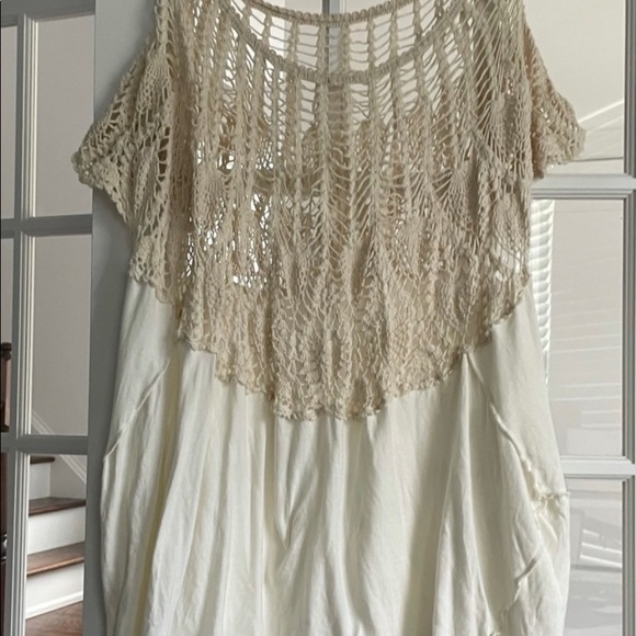 New free people tunic crochet oversized xs $168 - Picture 6 of 7